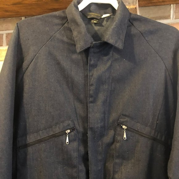 Sears Tradewear Vtg Coverall Denim 44T Rosie Riveter Workwear - Picture 7 of 14